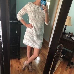 White lace dress